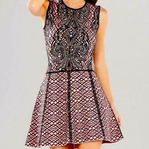 NWOT BCBGMaxAzria ANNE Knit Pink Sleeveless A-Line Pullover Dress; Never Used